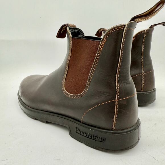 Blundstone 500 Brown Leather Pull-On Chelsea Boots Men's Size 11 - Picture 5 of 9